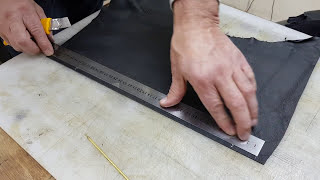 How to cut thin leather Easy way [upl. by Marie]