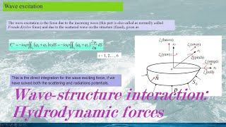 Fluid Dynamics BEM WaveStructure Interaction Part 3 Hydrodynamic Forces [upl. by Ciapha]