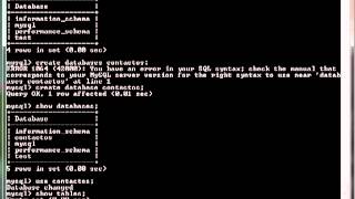 Base de datos en mysql usando linea de comando [upl. by Nolrak794]