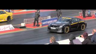 Trailer Severn Valley Motorsport New R35 GTR 14 Mile European Record 893sec 290912 [upl. by Middlesworth]