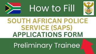 South African Police Services  𝙅𝙤𝙗 𝘼𝙥𝙥𝙡𝙞𝙘𝙖𝙩𝙞𝙤𝙣 𝙁𝙤𝙧𝙢  Download Forms below  SAPS Trainee [upl. by Matthei498]