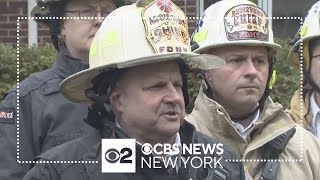 FDNY officials discuss fatal Brooklyn floor collapse [upl. by Scheck]