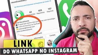 Como colocar link do WhatsApp no Instagram [upl. by Nyral198]