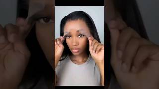 Lace frontal wig Application wigs howtostylenaturalhair hairstyle [upl. by Ahcropal]