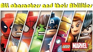 ALL LEGO Marvel Superheroes Characters amp Abilities nonDLC [upl. by Mira]