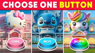 Choose One Button GIRL or BOY or BOTH Edition 💙❤️🌈 Quiz Shiba [upl. by Ash]