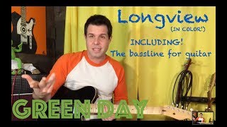 Guitar Lesson How To Play Longview By Green Day [upl. by Edith]