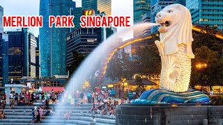 🇸🇬 Merlion Park  Singapore  Walk Around Merlion Park  Singapore walk Tour  Tuoi Singapore [upl. by Nnov]