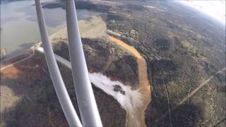 Oroville Spillway Failure Flyover and Explanation 10 Feb 2017 [upl. by Nohtan]