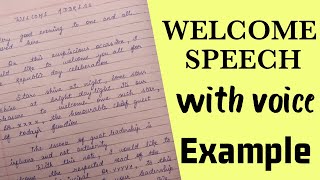 welcome speech for online  how to give welcome address in english  welcome speech in english [upl. by Dann]