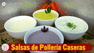 La MEJOR RECETA de Salsas de Pollería Caseras  Recetas del Profe [upl. by Mott50]