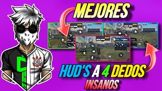 ✅Los Mejores Custom Hud A 4 Dedos Para Jugar Free Fire En Celular📱 En 2023🎉 [upl. by Anuat]