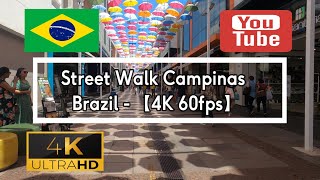 🇧🇷 Virtual Street Tour Campinas  Brazil  【4K 60fps】 [upl. by Atrim]