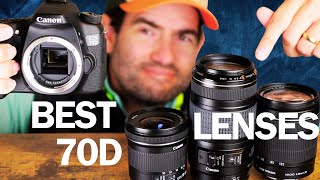 TOP 3 Canon EOS 70D DSLR Camera Lenses in 2024 Best Choices for Photo amp Video Shooting [upl. by Hebrew]