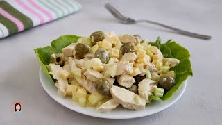 Linsalata fredda di pollo con sedano e maionese che conquista tutti [upl. by Nurat]