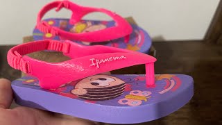 Chinelo IPANEMA TURMA DA MONICA BABY Turma da Monica infantil  REVIEW [upl. by Ysied]