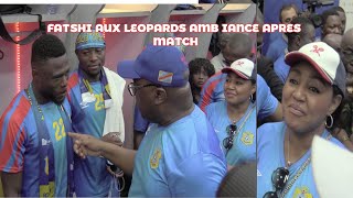 F Tshisekedi Ambiance avec Léopard dans le vestiaire après Match RDC2O SOUDAN [upl. by Algernon]