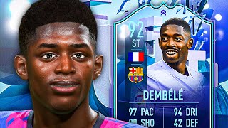 IVE GOT NOTHING LEFT 💀 92 FUT FANTASY DEMBELE PLAYER REVIEW  FIFA 22 Ultimate Team [upl. by Arias682]