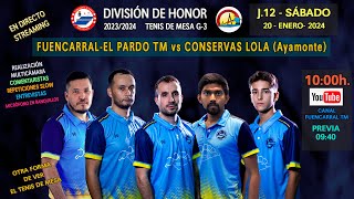 FUENCARRAL  EL PARDO TM vs CONSERVAS LOLA  División de honor [upl. by Bartie195]