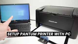 How to wireless Setup Your Pantum P2500W amp P2502W Printer With a PC ocmputer [upl. by Goeselt]