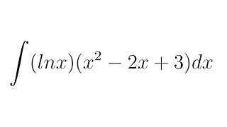 Integral of lnxx2  2x  3 [upl. by Jat]