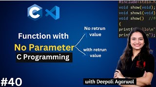 Function with No Arguments in C Programming  Types of Functions in C  Functions in C Part4 40 [upl. by Cecil620]