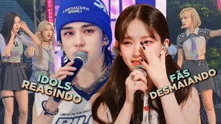 REAÇÂO DOS IDOLS VENDO SEUS FÂS DESMAIANDO NO KPOP [upl. by Elexa]