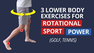 3 Lower Body Exercises for Core amp Hip Rotation POWER in Golf Tennis etc [upl. by Clova968]