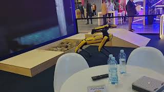 Boston Dynamics Spot on IOT Solutions Congress Brasil [upl. by Alejandro]