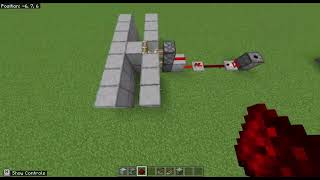 2x1 Redstone piston door  Bedrock Edition XBox PlayStation PE 117 and up [upl. by Nnylrebma878]