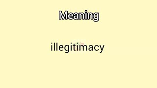 illegitimacy meaning in English amp Telugu Googul Dictionary dictionary meanings telugu english [upl. by Allin576]