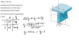 Centroid and Moment of Inertia  Exercise 3 [upl. by Ahsinel]