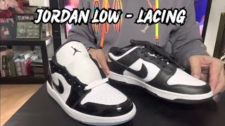 Best Ways to Lace Jordan Low 1 shoes sneakers lace [upl. by Sara-Ann]