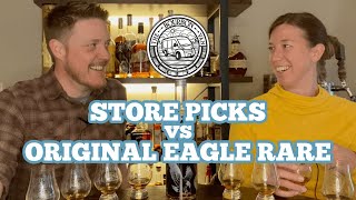 Single Barrel Store Picks vs Shelf Whiskey  Eagle Rare Bourbon [upl. by Ecirad]