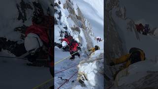 Climbing through French couloir Makalu Sailamingma [upl. by Craven]