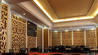 Hotel Ceiling Design  Hall Room Design  Conference hall  Seminar hall Design [upl. by Adiaj]