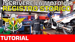 TUTORIAL Come ISCRIVERE la MOTO al registro storico [upl. by Arfihs101]