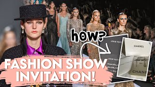 How To Get Invited To A Fashion Week Show In New York London Milan And Paris [upl. by Aihsetel]