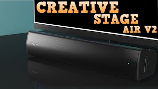 Creative Stage Air V2  sprawdzamy drugą generację mini soundbara do PC  test recenzja review [upl. by Fennell578]