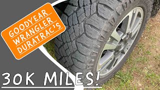 Goodyear Wrangler Duratrac tires  Review after 30K MILES [upl. by Nolos]