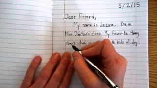 How to write a Friendly Letter [upl. by Chemesh]