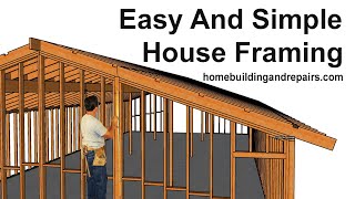 How To Calculate Mid Span Gable Roof Rafter Support Beams Height And Location  Post Sizing In Walls [upl. by Alo]