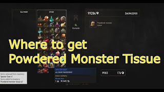 Where to Get Powdered Monster Tissue  The Witcher 3  Get Some Powdered Monster Tissue for Crafting [upl. by Sharyl]