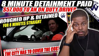 An 8 Minute Detainment By A Crazy Cop  Results In A 57K Payday For An On duty Driver [upl. by Eneloj]