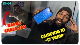 Camping karna bhari pad gaya 😥  Winter Spiti Ride by 100CC [upl. by Alakam]