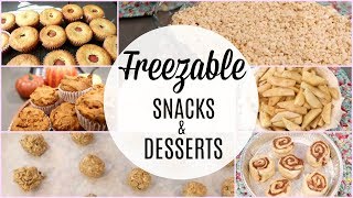 FILL YOUR FREEZER CHALLENGE  SNACKS amp DESSERTS [upl. by Ronile345]