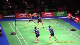 Badminton Highlights  2014 World Championships  MD Finals [upl. by Evvy]