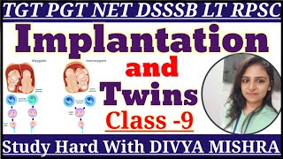 What is Implantation during Pregnancy  Blastocyst  Difference bw Monozygotic amp Dizygotic Twins [upl. by Bethany]