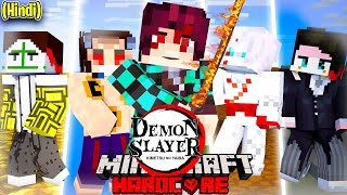 I Survived 100 Days in Demon Slayer MINECRAFT HINDI [upl. by Tammara]