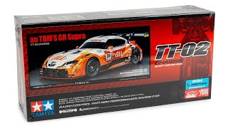 Tamiya Toyota GR Supra GT500 TT02 Unboxing TAM5870360A [upl. by Tri]